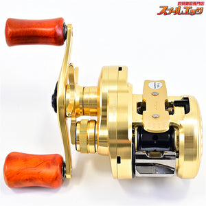 【シマノ】 21カルカッタコンクエスト 100 カスタムウッドハンドルノブ装着 SHIMANO CALCUTTA CONQUEST