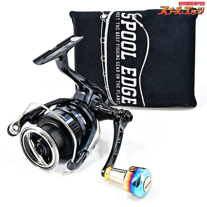 【シマノ】 25ツインパワー XD C3000XG ハイテン 55-60mmハンドル&リブレデルタノブ ファイヤーゴールド装着 SHIMANO TWIN POWER