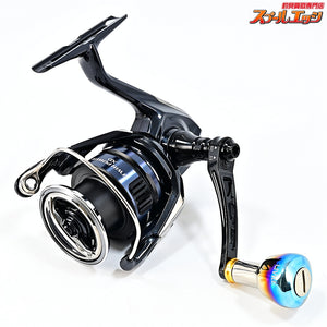 【シマノ】 25ツインパワー XD C3000XG ハイテン 55-60mmハンドル&リブレデルタノブ ファイヤーゴールド装着 SHIMANO TWIN POWER