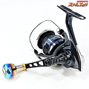 【シマノ】 25ツインパワー XD C3000XG ハイテン 55-60mmハンドル&リブレデルタノブ ファイヤーゴールド装着 SHIMANO TWIN POWER