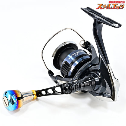 【シマノ】 25ツインパワー XD C3000XG ハイテン 55-60mmハンドル&リブレデルタノブ ファイヤーゴールド装着 SHIMANO TWIN POWER