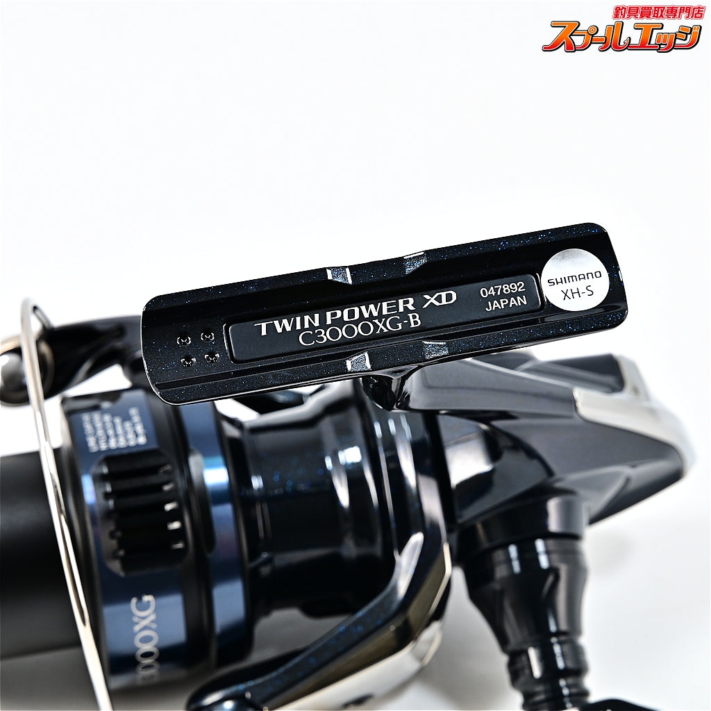 【シマノ】 25ツインパワー XD C3000XG ハイテン 55-60mmハンドル&リブレデルタノブ ファイヤーゴールド装着 SHIMANO TWIN POWER