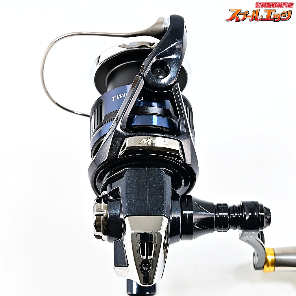 【シマノ】 25ツインパワー XD C3000XG ハイテン 55-60mmハンドル&リブレデルタノブ ファイヤーゴールド装着 SHIMANO TWIN POWER