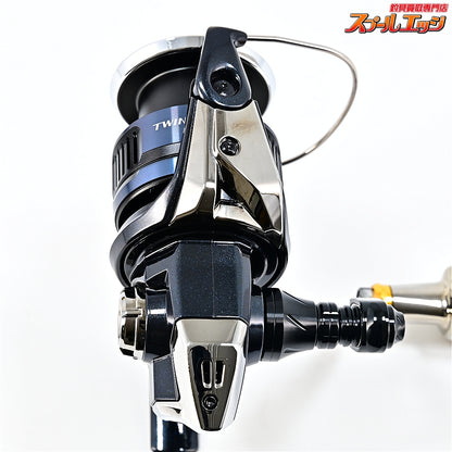 【シマノ】 25ツインパワー XD C3000XG ハイテン 55-60mmハンドル&リブレデルタノブ ファイヤーゴールド装着 SHIMANO TWIN POWER