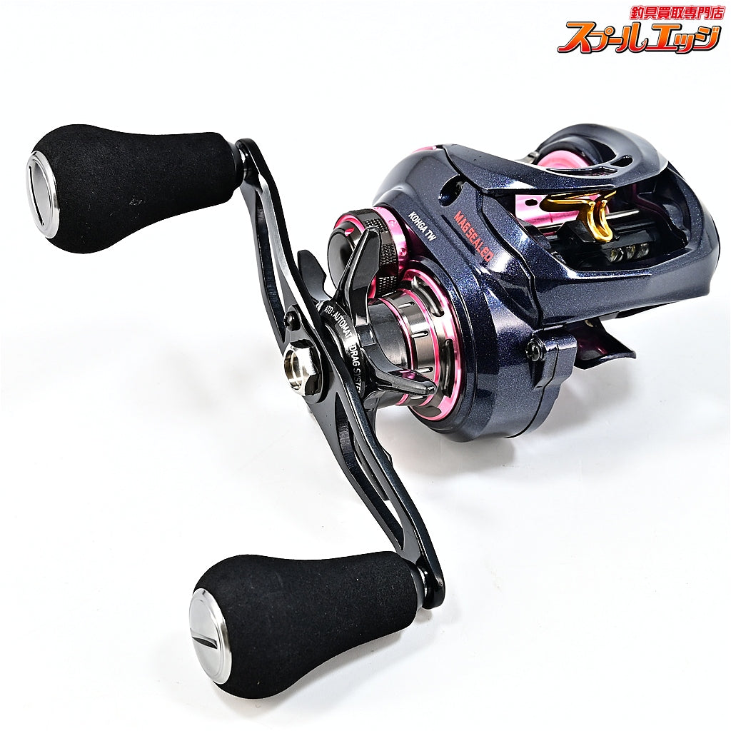 【ダイワ】 17紅牙 TW 4.9R-RM 100mmハンドル&カスタムハンドルノブ装着 DAIWA KOHGA