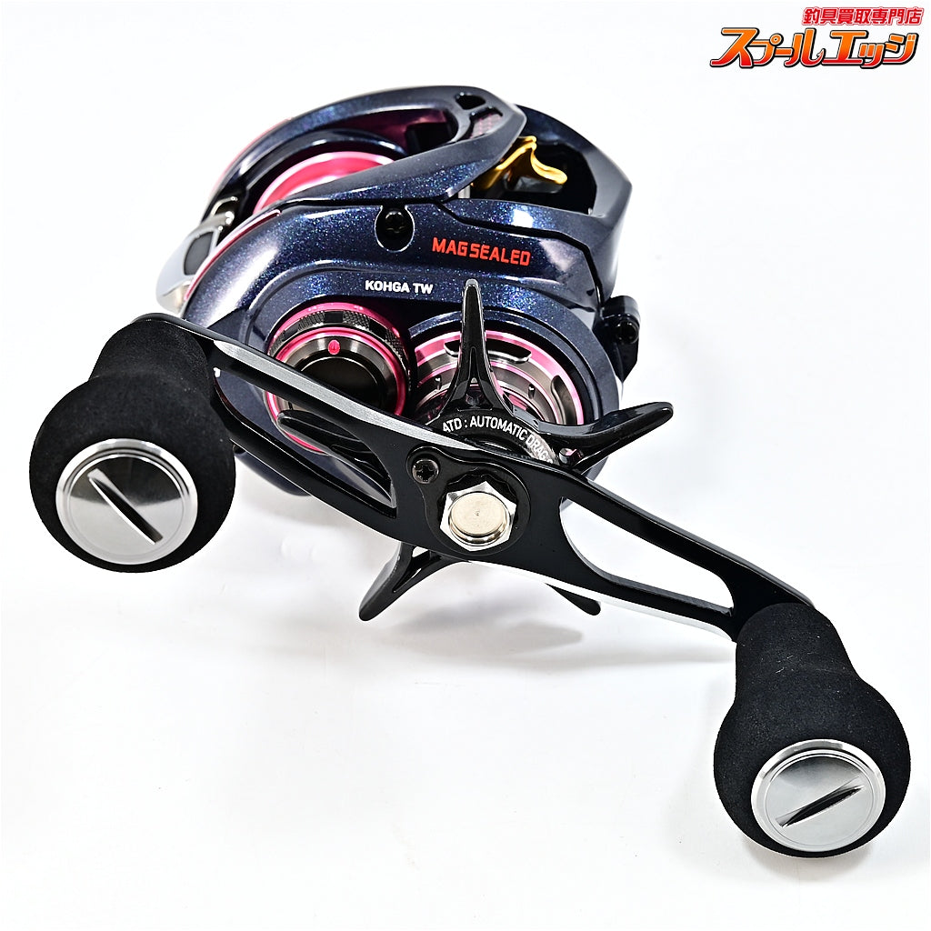 【ダイワ】 17紅牙 TW 4.9R-RM 100mmハンドル&カスタムハンドルノブ装着 DAIWA KOHGA