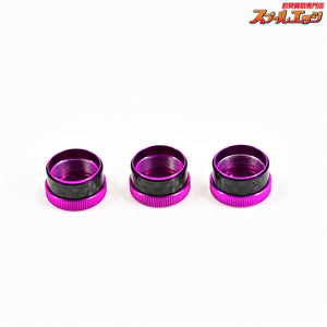【ZPI】 カラーメカニカルキャップ MCR01-P パープル 13レボLTX/MGX/LT/LTZ用 3個セット ZPI