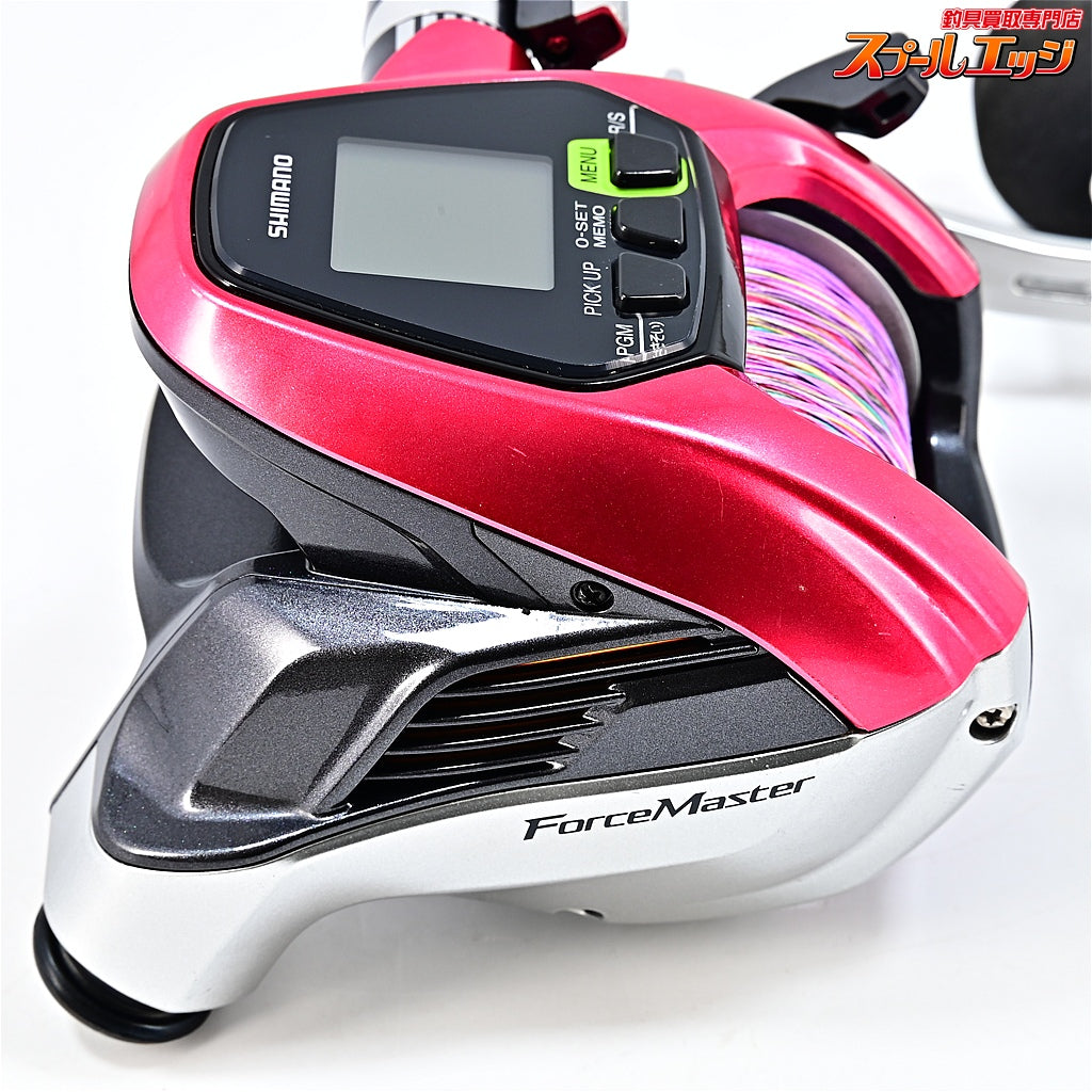 【シマノ】 15フォースマスター 3000 FFTカスタムピンク 使用距離55.3km 使用72.5時間 SHIMANO FORCE MASTER