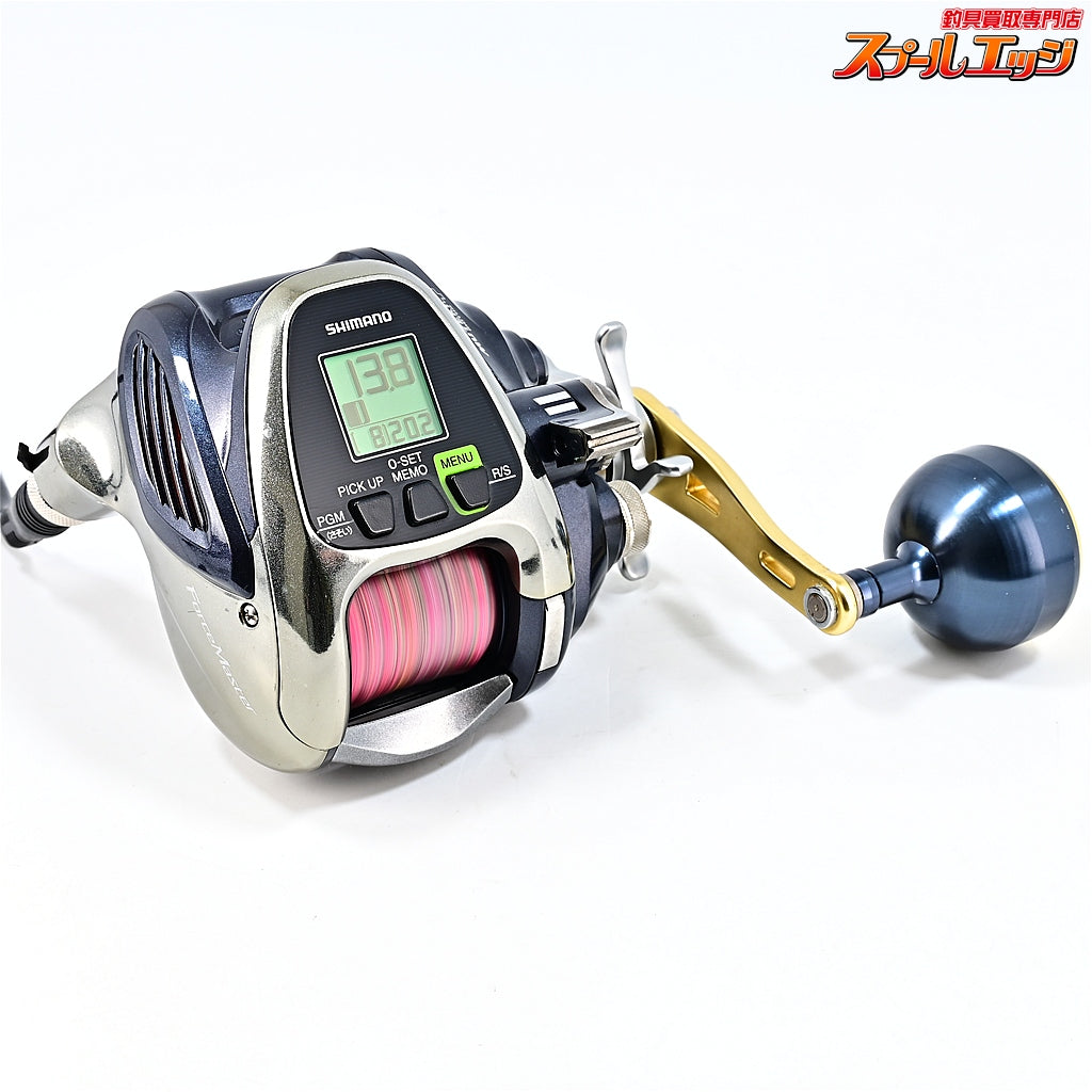 【シマノ】 16フォースマスター 2000 使用距離62.3km 使用105時間 13ビーストマスター純正ハンドル装着 SHIMANO FORCE MASTER