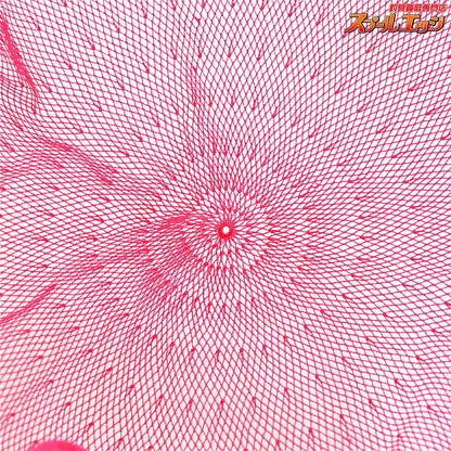 【双雲】 天然枠 玉網 研ぎ出し 赤 2mm網 段差枠 尺サイズ へら専科芳季 ヘラブナ K_100