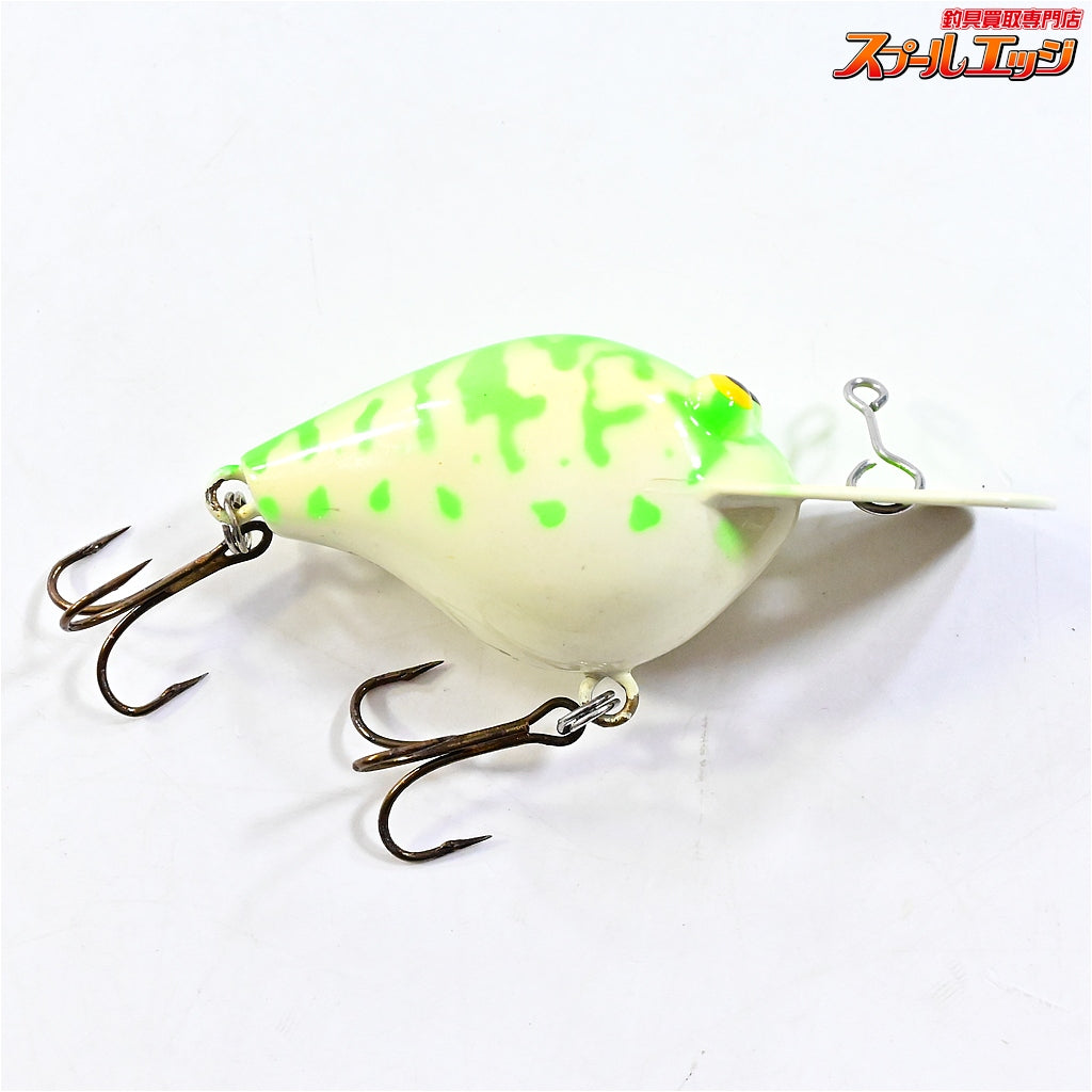 【バルサ50】 オリジナル ディープ グリーンコーチ 西岡サイン入り 非純正フック装着 BALSA Deep 淡水用ルアー K_060