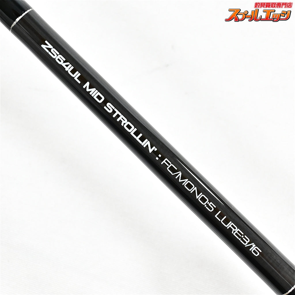 【ノースフォークコンポジット】 ZFX ZS64UL ミッドストローリング NORTH FORK COMPOSITES MID STROLLIN' ブラックバス K_253