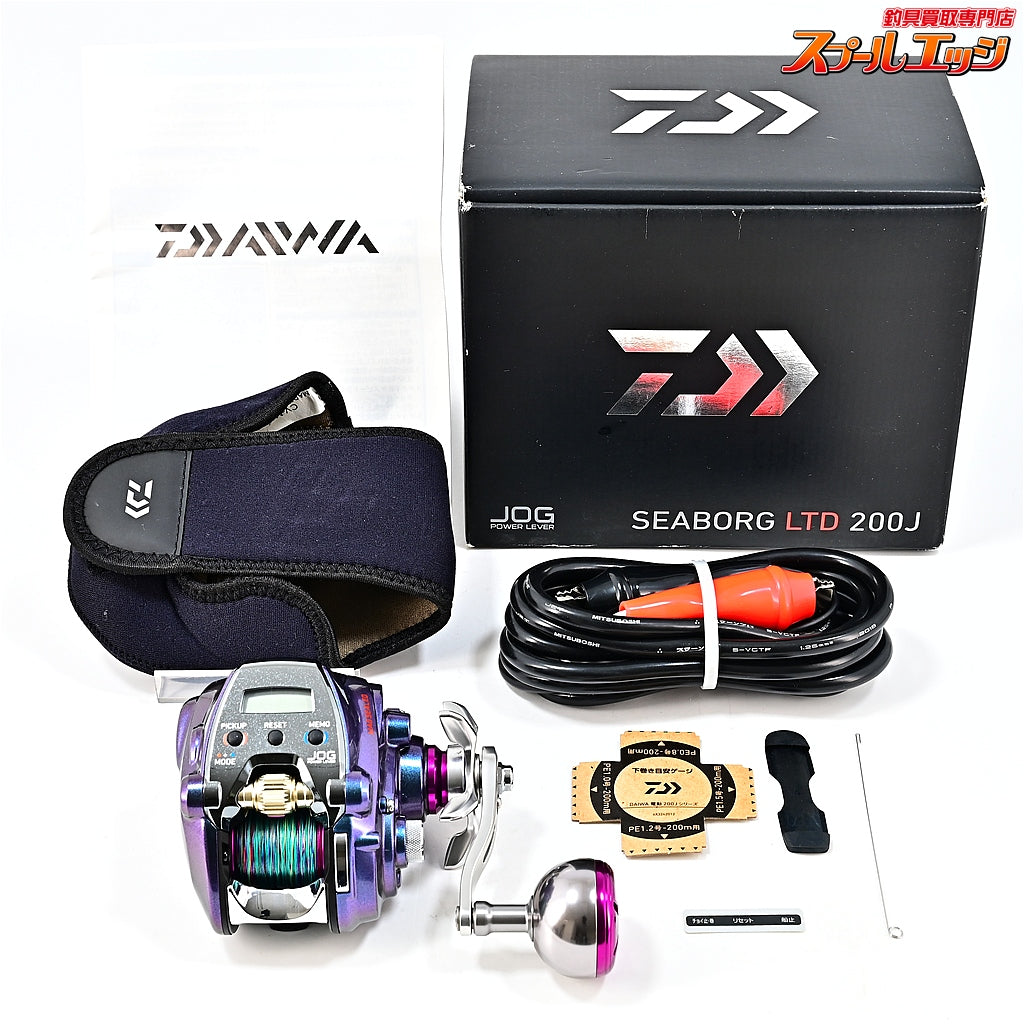 【ダイワ】 17シーボーグ LTD 200J 使用距離27.8km 使用71時間 限定リミテッド ネオプレーンケース付 DAIWA SEABORG LTD LIMITED