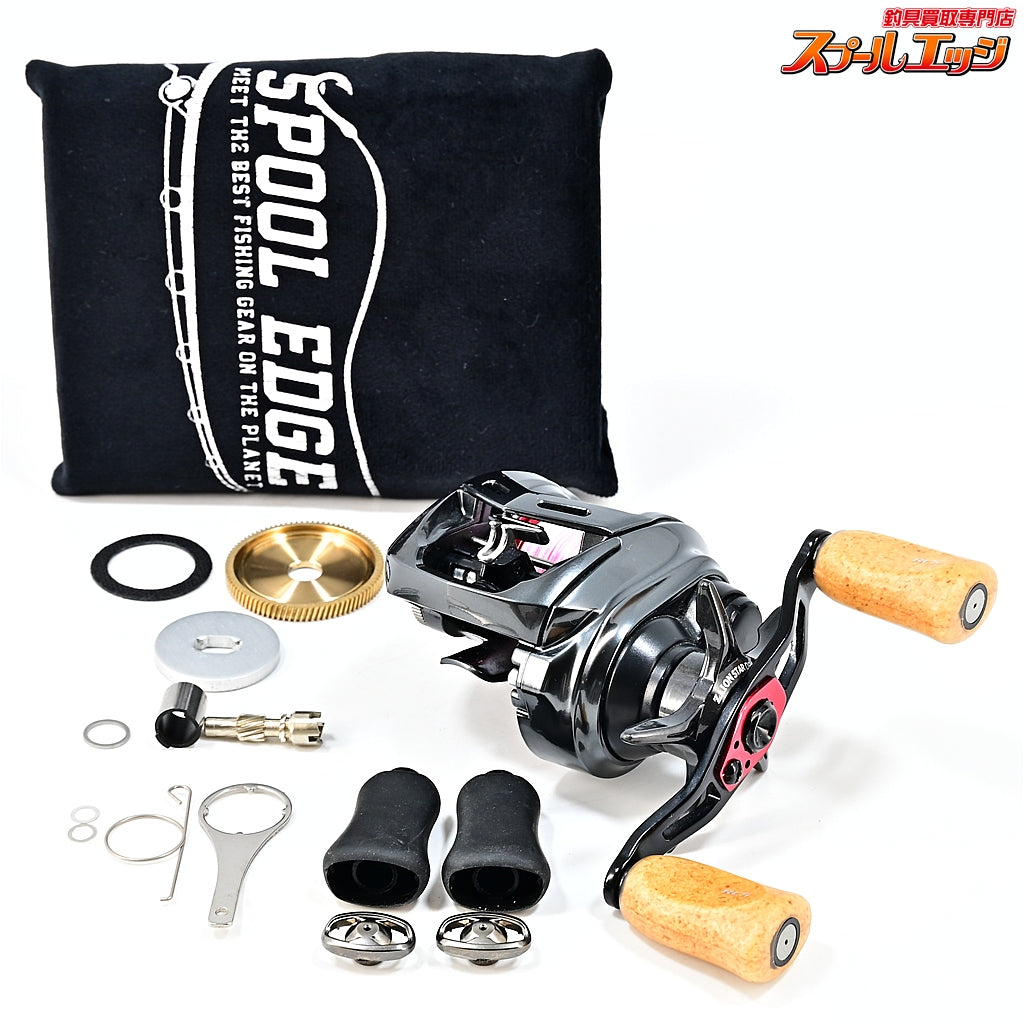 【ダイワ】 20アルファス エア TW 8.6L SLPW7.1ギアレシオチューン&純正ドラグクリッカー&コルクノブクリア装着 DAIWA ALPHAS AIR