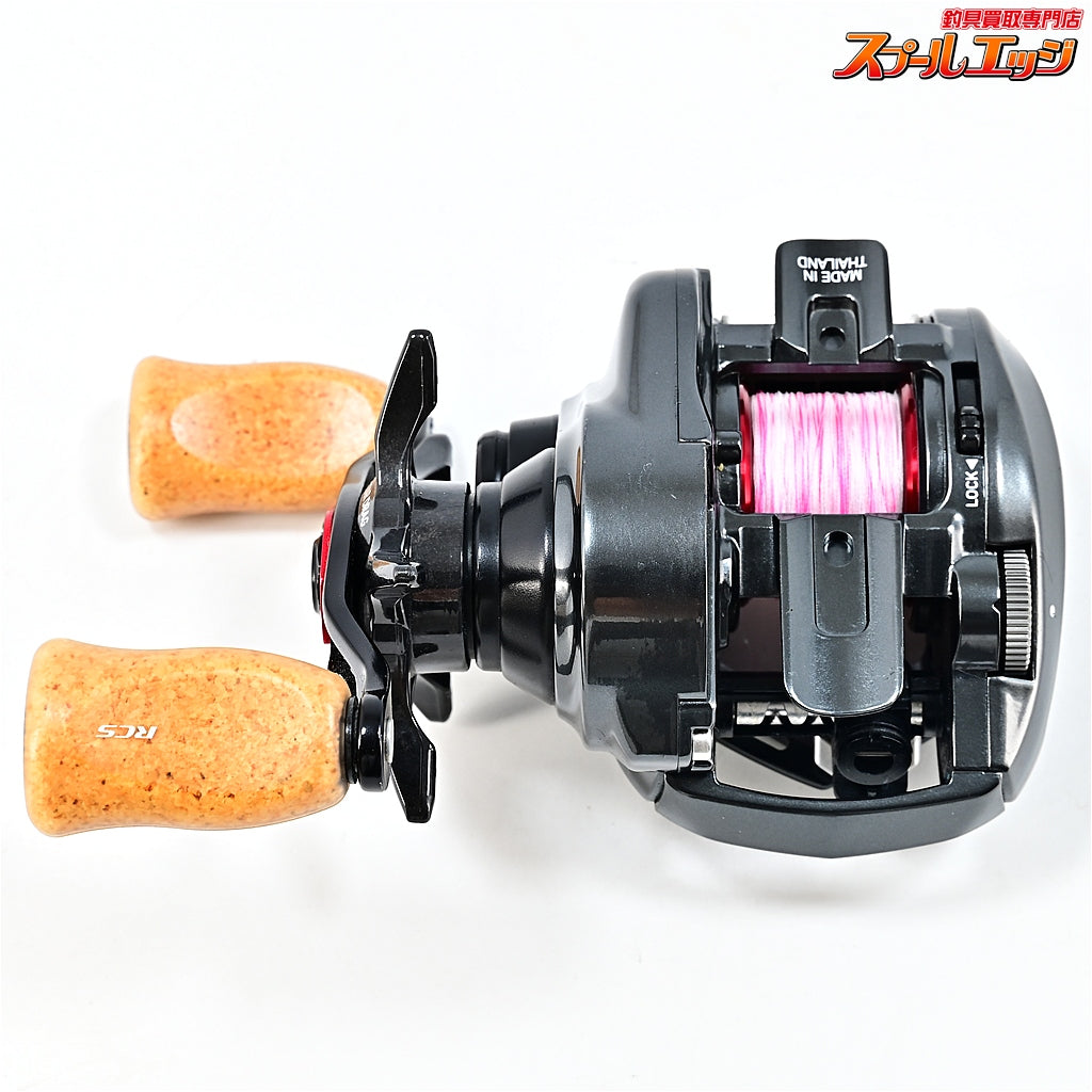 【ダイワ】 20アルファス エア TW 8.6L SLPW7.1ギアレシオチューン&純正ドラグクリッカー&コルクノブクリア装着 DAIWA ALPHAS AIR