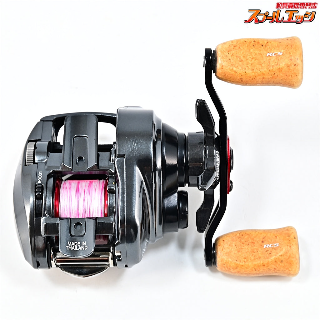 【ダイワ】 20アルファス エア TW 8.6L SLPW7.1ギアレシオチューン&純正ドラグクリッカー&コルクノブクリア装着 DAIWA ALPHAS AIR
