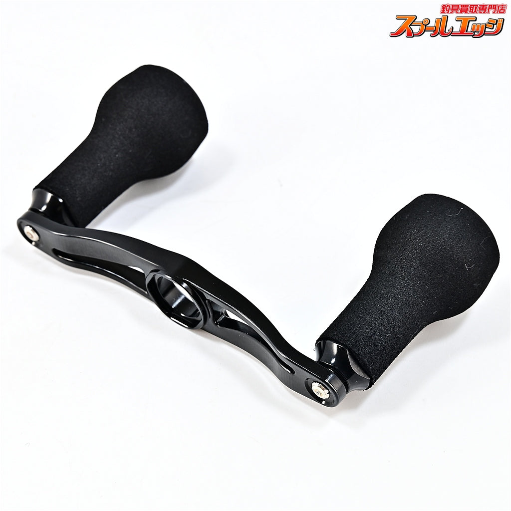 【DRT】 バリアルハンドル p.c.d 87 ブラック&ホワイト カルフォームVer ダイワ/アブ左用センターナット付 DRT VARIAL