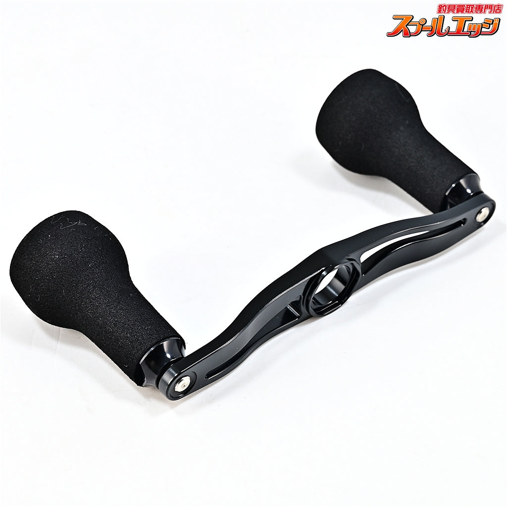 【DRT】 バリアルハンドル p.c.d 100 ブラック&ホワイト カルフォームVer ダイワ/アブ左右用センターナット付 DRT VARIAL
