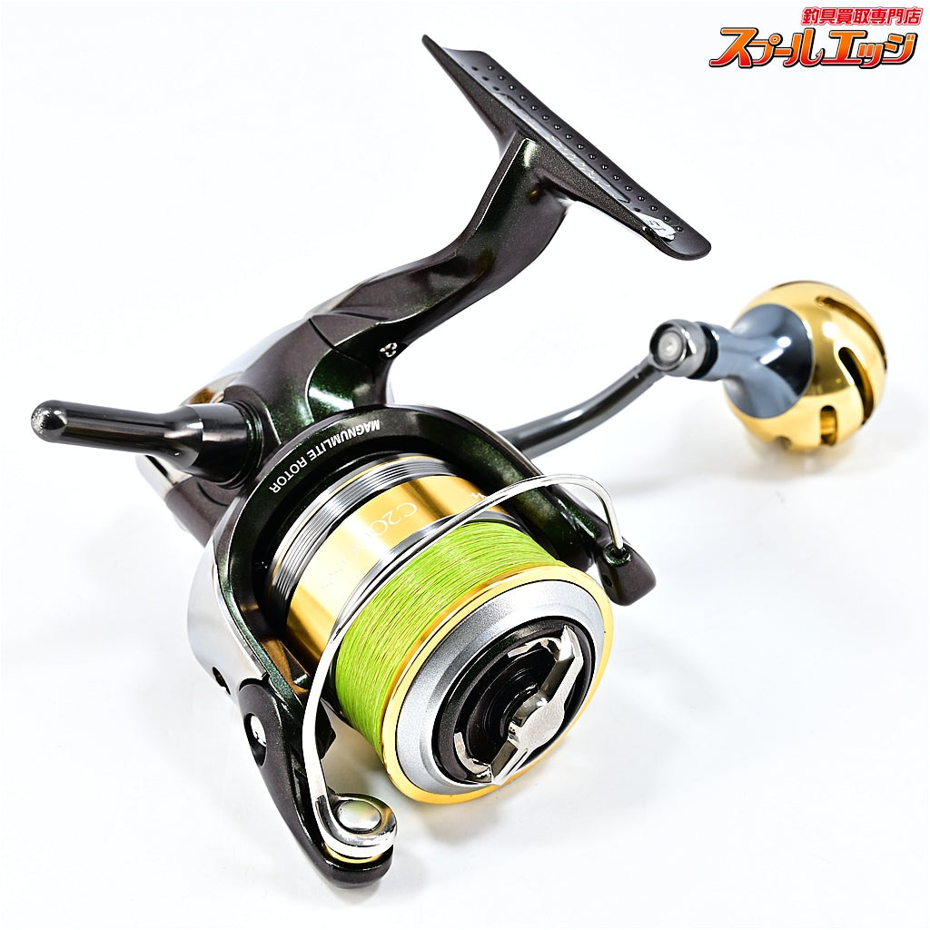【シマノ】 12カーディフ CI4+ C2000SS 30mmカスタムハンドルノブ&リールスタンド装着 SHIMANO CARDIFF