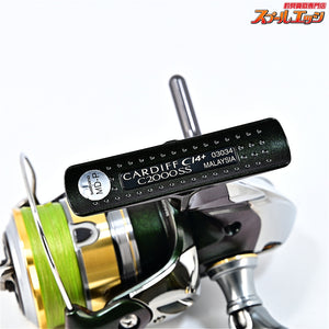 【シマノ】 12カーディフ CI4+ C2000SS 30mmカスタムハンドルノブ&リールスタンド装着 SHIMANO CARDIFF
