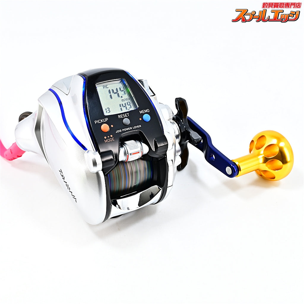 【ダイワ】 12シーボーグ 300MJ 使用0時間 使用0km アイズファクトリーアルミラウンドノブ ゴールド装着 DAIWA SEABORG
