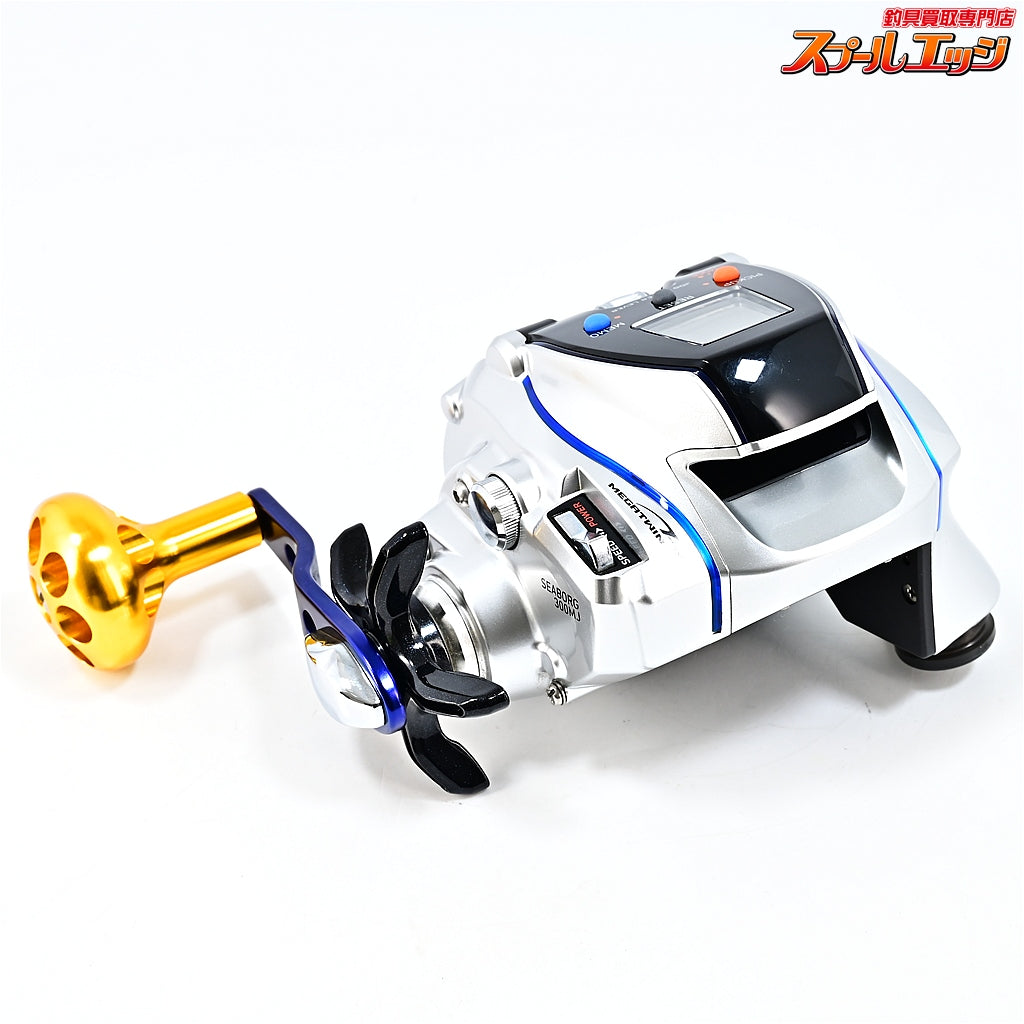 【ダイワ】 12シーボーグ 300MJ 使用0時間 使用0km アイズファクトリーアルミラウンドノブ ゴールド装着 DAIWA SEABORG