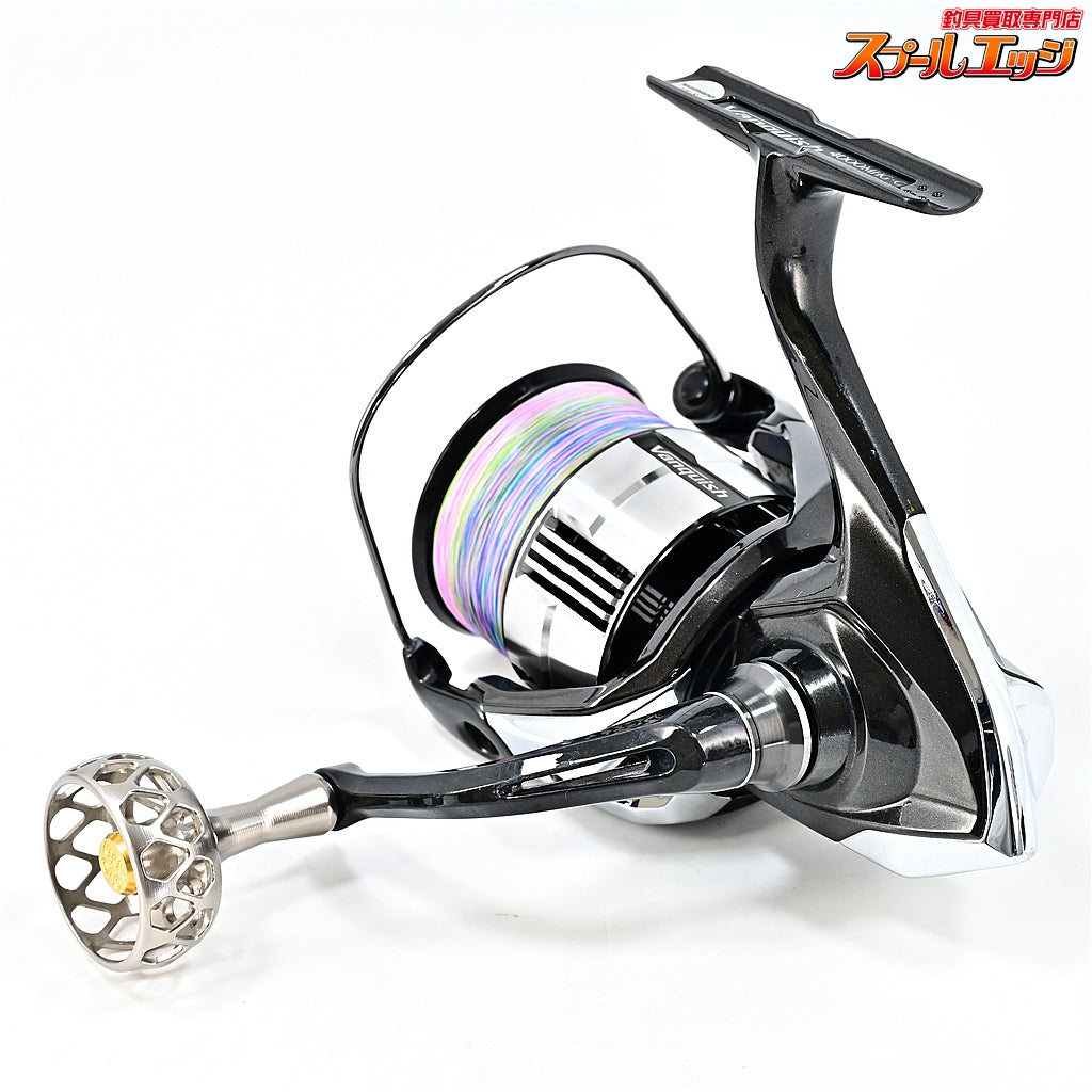 【シマノ】 23ヴァンキッシュ 4000MHG エヴォメタル メタノブ32 リミテッド ガンメタ ゴールドキャップ装着 SHIMANO Vanquish EvoMetal