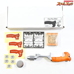 【ブライトリバーxイーナンバープロダクツ】 チャッカーグリップ ポリッシュシルバー フィッシュテールグリップ BRIGHT-LIVER CHUCKER grip No056 K_060