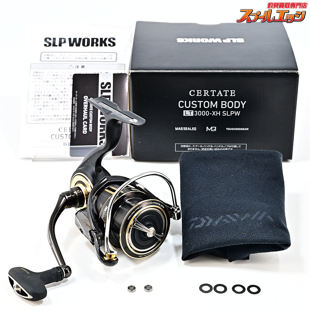 【ダイワxSLPワークス】 19セルテート カスタムボディ LT 3000-XH EXLT3000スプール&25RCSマシンカットブラックハンドル60mmハイグリップ装着 DAIWAxSLP-WORKD CERTATE CUSTOM BODY