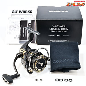【ダイワxSLPワークス】 19セルテート カスタムボディ LT 3000-XH EXLT3000スプール&25RCSマシンカットブラックハンドル60mmハイグリップ装着 DAIWAxSLP-WORKD CERTATE CUSTOM BODY