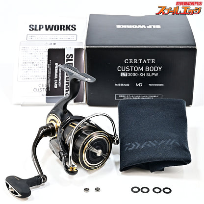 【ダイワxSLPワークス】 19セルテート カスタムボディ LT 3000-XH EXLT3000スプール&25RCSマシンカットブラックハンドル60mmハイグリップ装着 DAIWAxSLP-WORKD CERTATE CUSTOM BODY