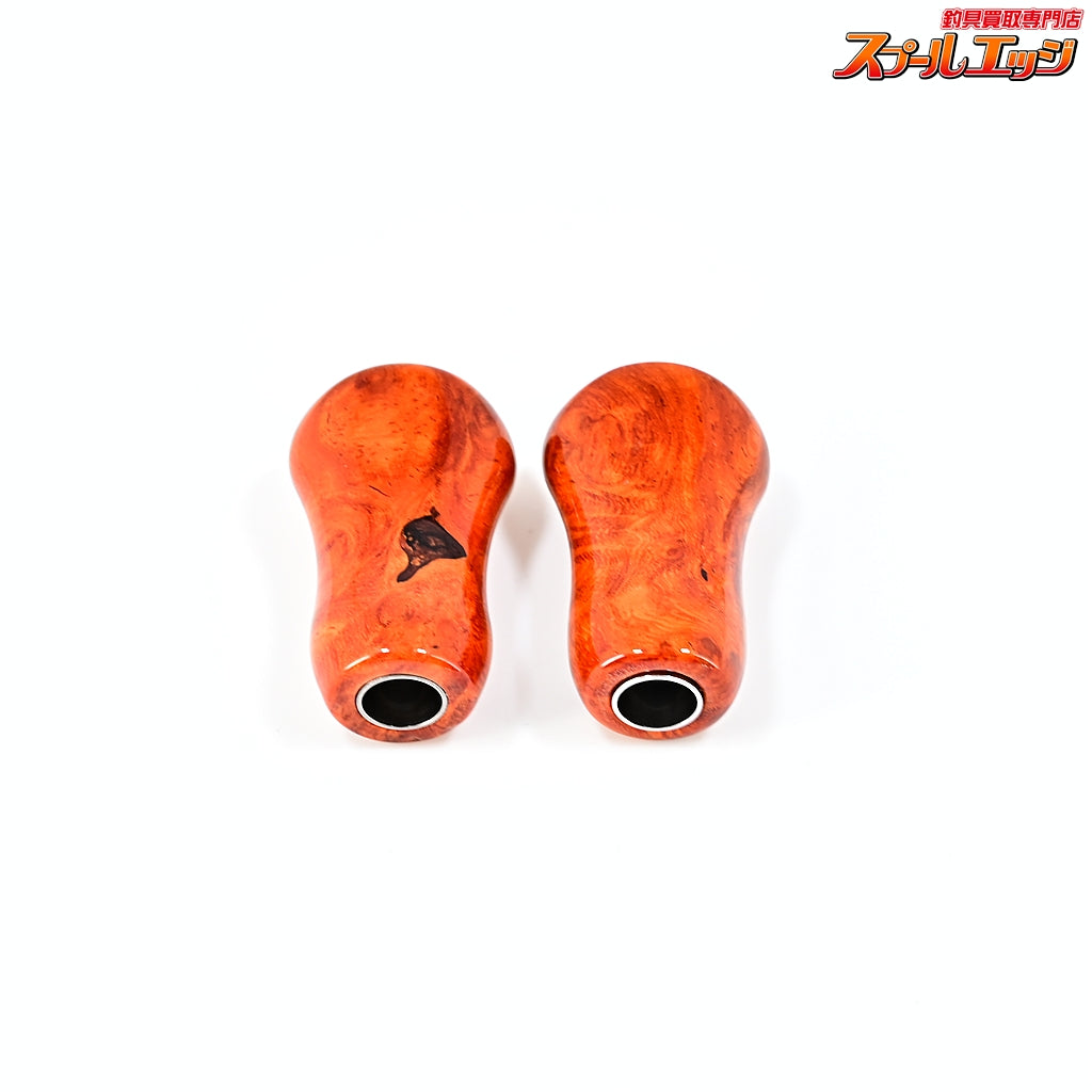【プレトリー】 スモールゴォドノブ 花梨 艶有 シマノAタイプ/ダイワSタイプ適合 2個セット アウトレット品 Pletry CUSTOM WOOD KNOB