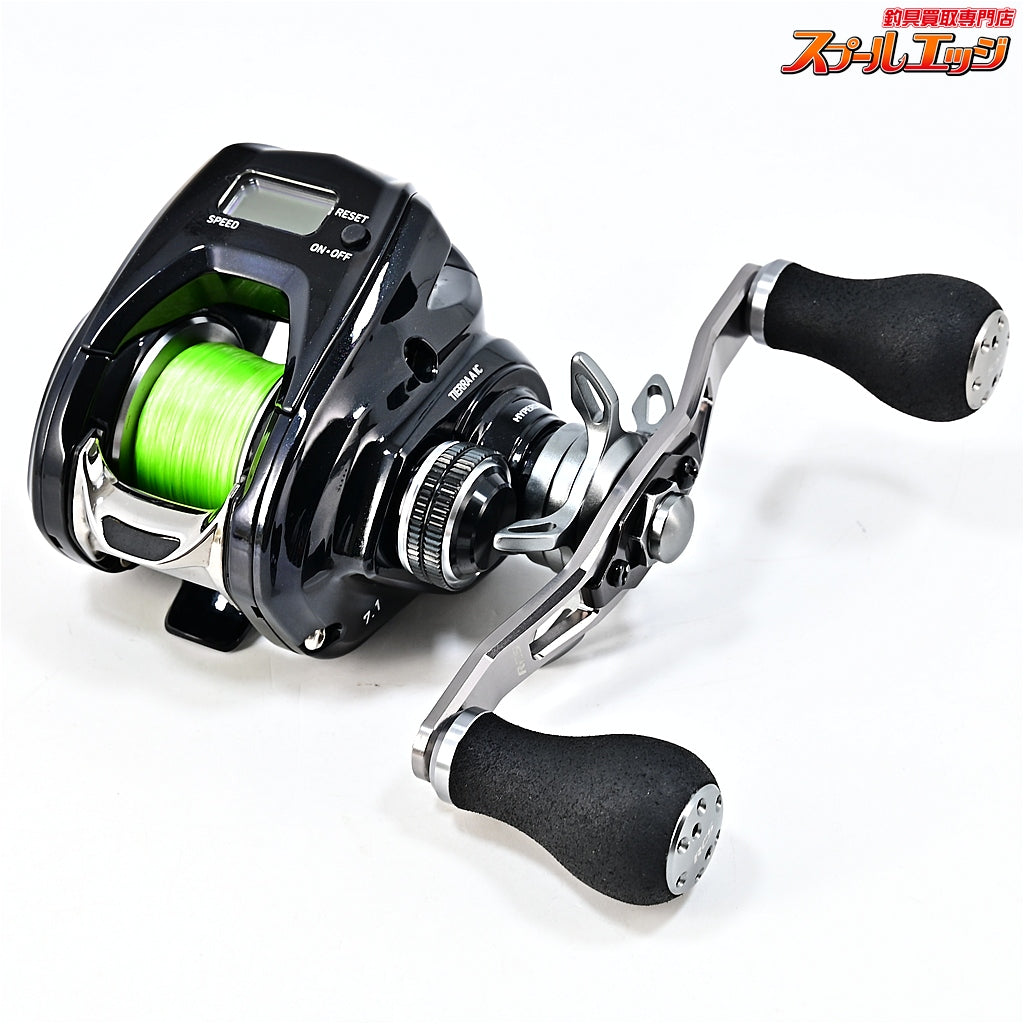 【ダイワ】 21ティエラ A IC 150H-DH SLPW ESD100mmクランクハンドル&RCSパワーライトノブS&SCL MC54スタードラグ装着 DAIWA TIERRA