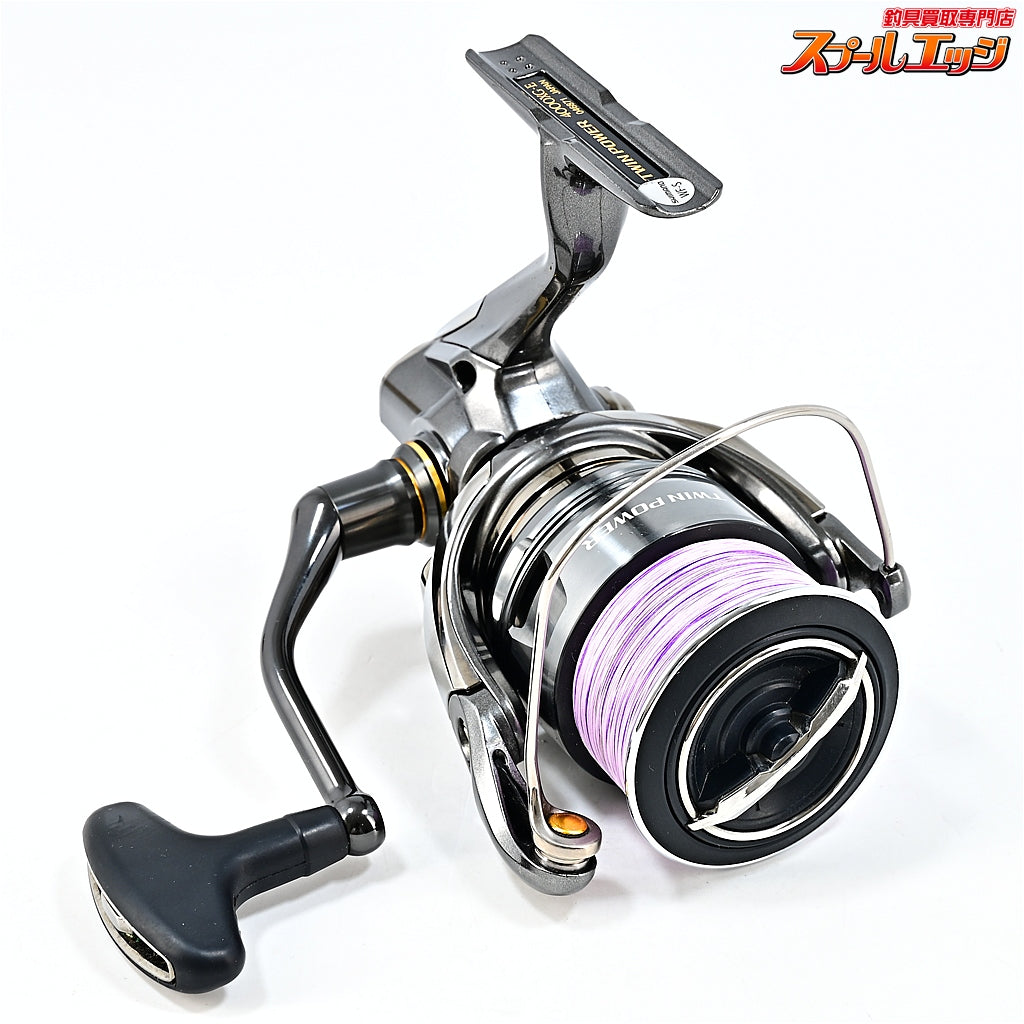 【シマノ】 24ツインパワー 4000XG ゴメクサスカスタムラインローラー装着 SHIMANO TWIN POWER