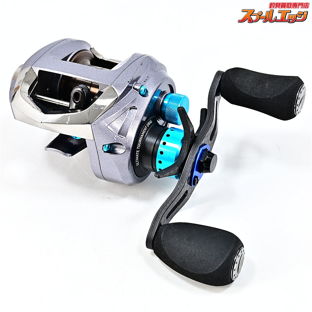 【ダイワ】 SS SV 103L KTFカーボンスタードラグ&カラーパーツ&80mmカスタムカーボンハンドル装着 DAIWA SS SV