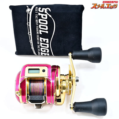 【シマノ】 18オシアコンクエスト CT 300HG 23カルカッタコンクエストMD 102mm純正ロングハンドル&ワーニーズデカール装着 SHIMANO OCEA CONQUEST