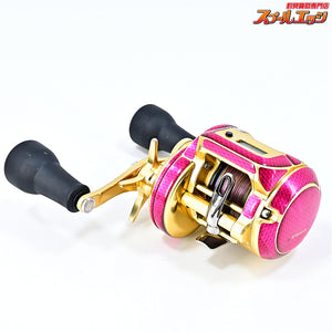 【シマノ】 18オシアコンクエスト CT 300HG 23カルカッタコンクエストMD 102mm純正ロングハンドル&ワーニーズデカール装着 SHIMANO OCEA CONQUEST
