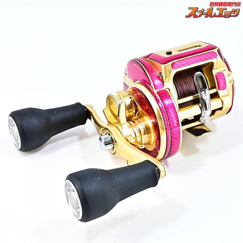 【シマノ】 18オシアコンクエスト CT 300HG 23カルカッタコンクエストMD 102mm純正ロングハンドル&ワーニーズデカール装着 SHIMANO OCEA CONQUEST