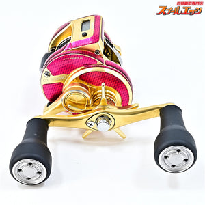 【シマノ】 18オシアコンクエスト CT 300HG 23カルカッタコンクエストMD 102mm純正ロングハンドル&ワーニーズデカール装着 SHIMANO OCEA CONQUEST