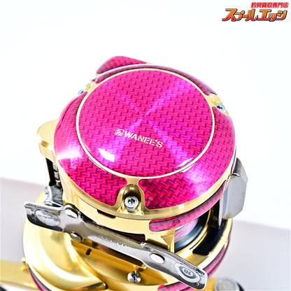 【シマノ】 18オシアコンクエスト CT 300HG 23カルカッタコンクエストMD 102mm純正ロングハンドル&ワーニーズデカール装着 SHIMANO OCEA CONQUEST