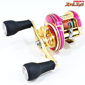 【シマノ】 15オシアコンクエスト 300HG 23カルカッタコンクエストMD 102mm純正ロングハンドル&ワーニーズ デカール装着 SHIMANO OCEA CONQUEST