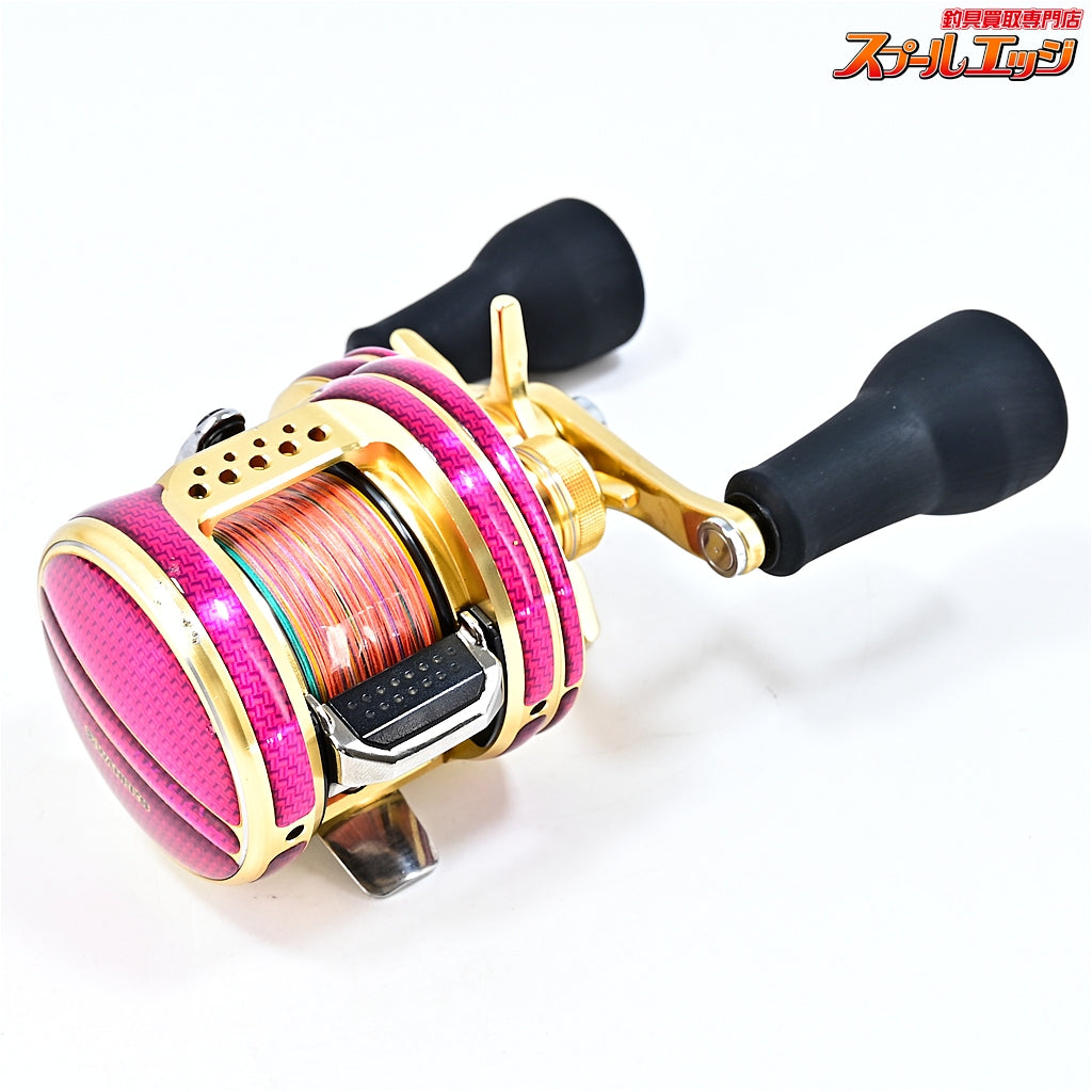 【シマノ】 15オシアコンクエスト 300HG 23カルカッタコンクエストMD 102mm純正ロングハンドル&ワーニーズ デカール装着 SHIMANO OCEA CONQUEST