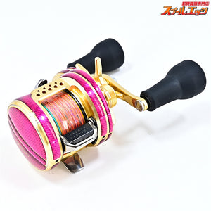 【シマノ】 15オシアコンクエスト 300HG 23カルカッタコンクエストMD 102mm純正ロングハンドル&ワーニーズ デカール装着 SHIMANO OCEA CONQUEST