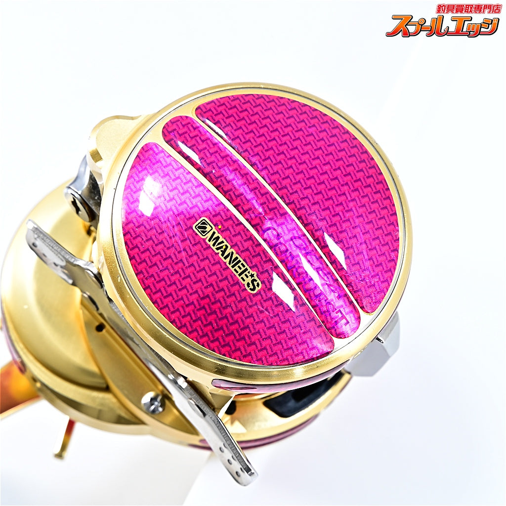【シマノ】 15オシアコンクエスト 300HG 23カルカッタコンクエストMD 102mm純正ロングハンドル&ワーニーズ デカール装着 SHIMANO OCEA CONQUEST