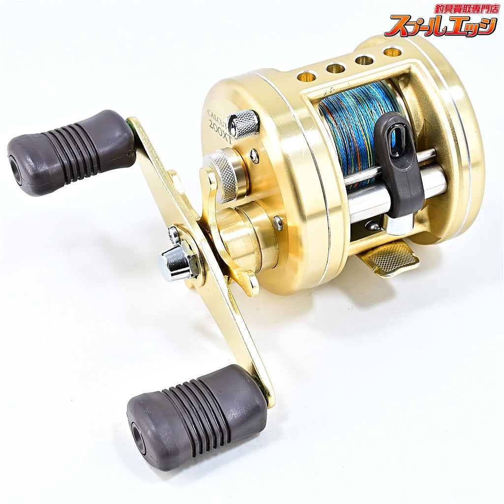 【シマノ】 94カルカッタ 200XT 80mmロングハンドル装着 純正70mmハンドル付 SHIMANO CALCUTTA