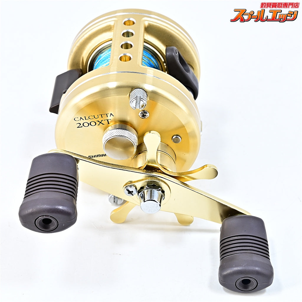 【シマノ】 94カルカッタ 200XT 80mmロングハンドル装着 純正70mmハンドル付 SHIMANO CALCUTTA