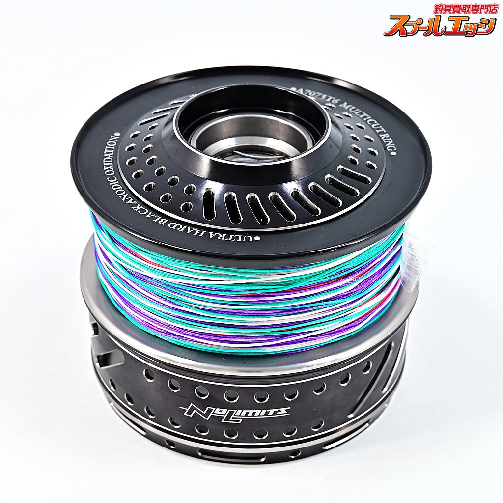 【スタジオオーシャンマーク】 ノーリミッツ NL20 SW30000BM カスタムスプール ブラック/ダークシルバー 13&20ステラSW30000番適合 STUDIO-OCEAN-MARK NO LIMITS