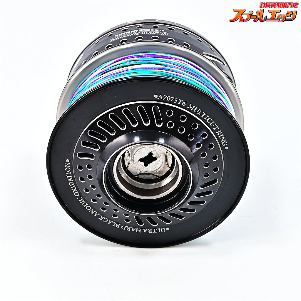 【スタジオオーシャンマーク】 ノーリミッツ NL20 SW30000BM カスタムスプール ブラック/ダークシルバー 13&20ステラSW30000番適合 STUDIO-OCEAN-MARK NO LIMITS