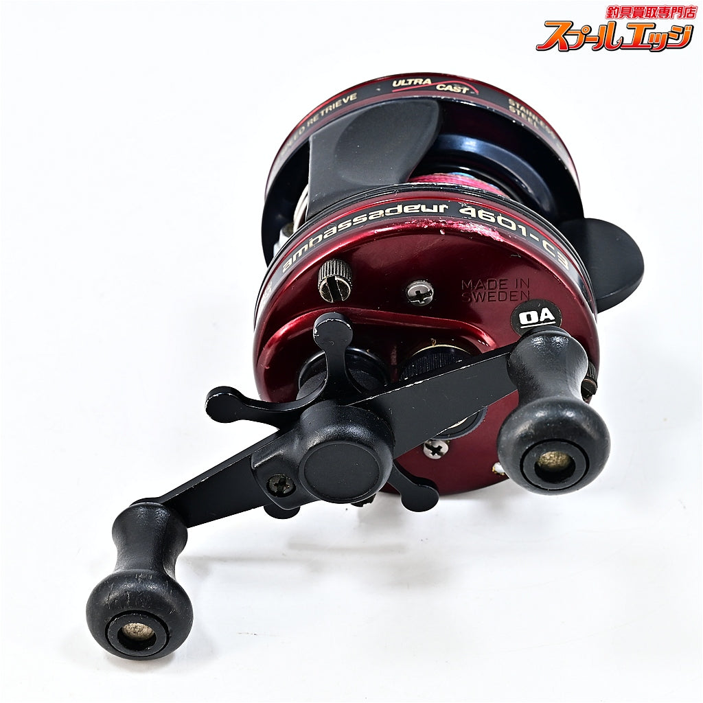 【アブガルシア】 アンバサダー 4601 C3 FN.020003 OAシールあり バーガンディ Abu Garcia Ambassadeur