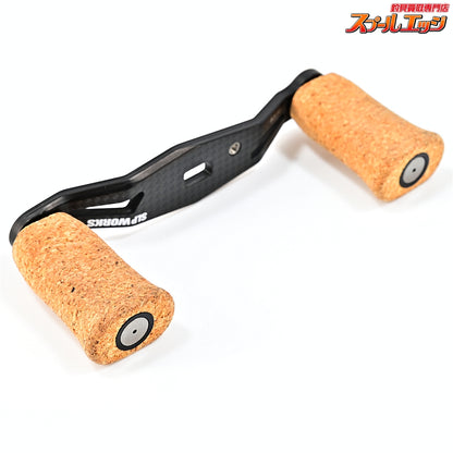 【ダイワxSLPワークス】 23RCSB 80mmカーボンクランクハンドル I型ノンコートコルクノブ装着 ダイワ左ナット&リテーナー付 DAIWAxSLP-WORKS CARBON CRUNK HANDLE